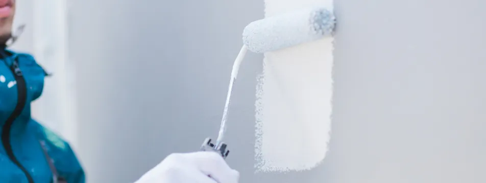 建築塗装の様子