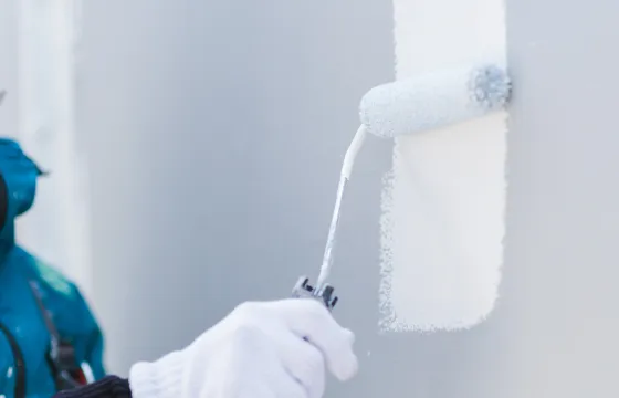 建築塗装の様子